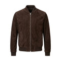 Leather Suede Bomber Jacket