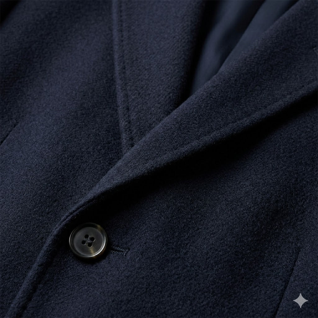 Classic Navy Overcoat